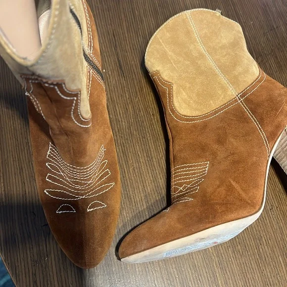 SJP by Sarah Jessica Parker Cowboy Boots Size 37 - Picture 2 of 7